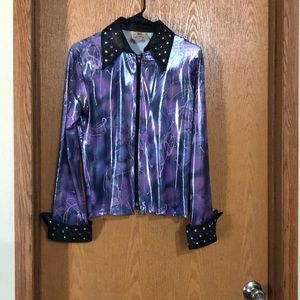 Purple horsemanship shirt